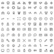 © Kiran - Basic Line Icon Set Web Mobile Stock Vector