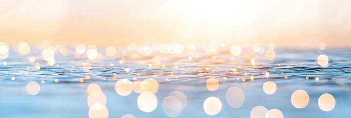 Poster - Glistening surface with soft reflections creating a serene atmosphere perfect for relaxing moments