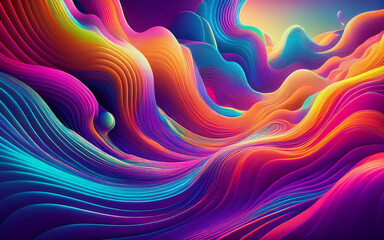Wall Mural - Abstract coloring background of the gradient with visual wave, twirl and lighting effects