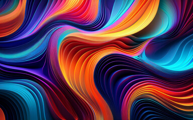 Wall Mural - Abstract coloring background of the gradient with visual wave, twirl and lighting effects
