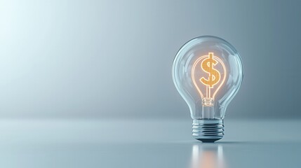 Poster - a captivating image of a glowing lightbulb with a sleek futuristic design symbolizing innovation cre