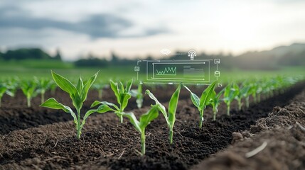 Poster - innovative agricultural technology and sensors monitoring crop growth and soil conditions to optimiz