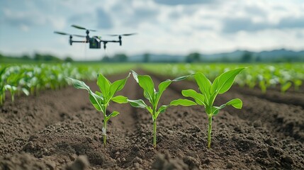 Poster - an advanced agricultural technology system using drones sensors and data analytics to optimize the g