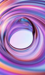 Poster - a colorful swirl of glass with a purple hue