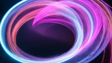 Poster - a colorful, swirling pattern of light and dark colors