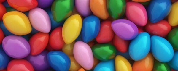 Wall Mural - Colorful Shiny Ovals