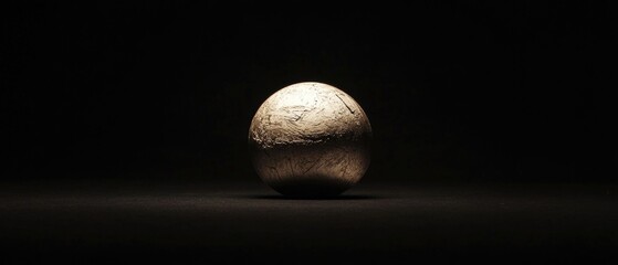 Aufkleber - A single white egg sits on top of a black surface, simplicity and contrast