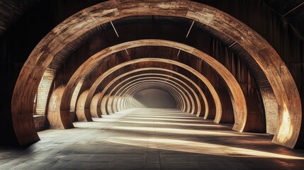 Aufkleber - A tunnel with a light at the end, often used for representing hope and guidance