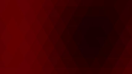 Poster - Red black triangle mosaic gradient abstract geometric background animation