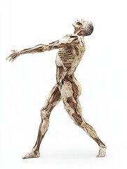 Aufkleber - A life-sized model of a human skeleton, perfect for scientific or educational purposes