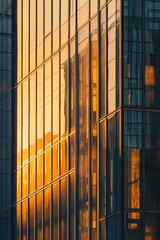 Aufkleber - A reflective surface showing an adjacent building's façade