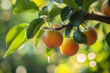 Poster - Fresh fruit hanging from branches, ready to be picked