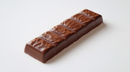 Poster - A piece of chocolate sits on a table, ready to be enjoyed