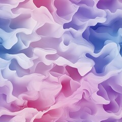 Poster - Ethereal Ruched Cloud Seamless Pattern Dreamy Design for Fashion Decor and Branding