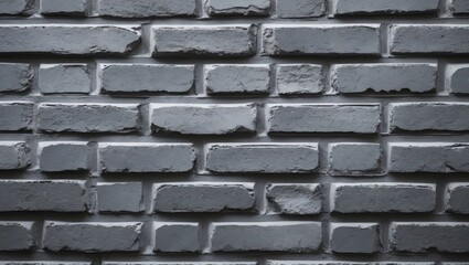Aufkleber - Gray brick wall texture close-up showcasing a seamless pattern with dark shades and subtle surface irregularities filling the entire frame.