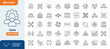 © Cetacons - Team line editable icon set. Editable stroke. Vector illustration
