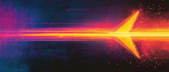 Poster - A commercial airliner soaring through the clouds with a vibrant purple and blue sky as its backdrop