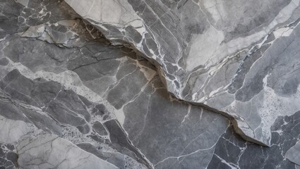 Poster - High-resolution grey matte marble texture featuring dark and light veins, ideal for interior abstract home decor and ceramic surfaces.