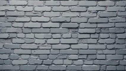 Poster - Light gray seamless brick wall texture with varying shades, showcasing a uniform layout, ideal for modern design backgrounds or wallpapers.