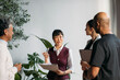 © Studio Firma/Stocksy - Business discussion