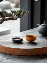 Poster - Traditional boni with a decorative bowl placed on top, showcasing unique cultural heritage