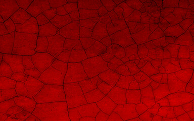 Wall Mural - red crack grunge wall