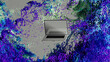 © Marcos Osorio/Stocksy - Modern laptop set against a vibrant abstract technological background