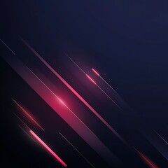 Poster - Dark Navy Blue and Red Gradient with Diagonal Glowing Lines , Dark navy blue and Red gradient as the  Incorporate diagonal glowing lines in shades. Ai Generated
