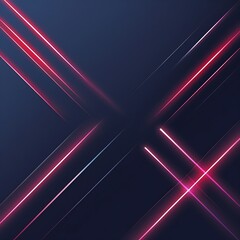 Poster - Dark Navy Blue and Red Gradient with Diagonal Glowing Lines , Dark navy blue and Red gradient as the  Incorporate diagonal glowing lines in shades. Ai Generated