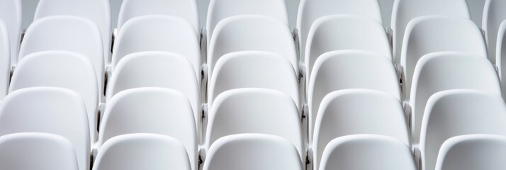 Poster - Minimalist Stadium Architecture Parametric Seating Design Exploring Geometric Repetition, Modern Event Space Visualization for Spatial Innovation