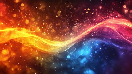 Poster - Colorful abstract background featuring vibrant swirls and patterns creating a dynamic visual experience