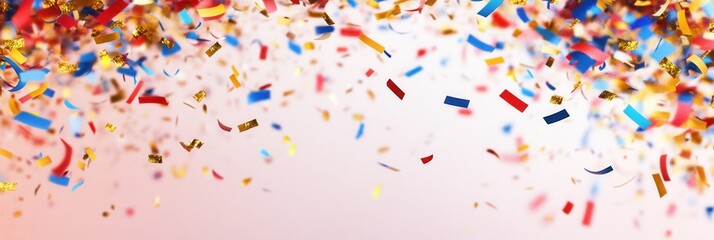 Poster - Colorful confetti celebration backdrop ideal for festive events and joyful occasions throughout the year