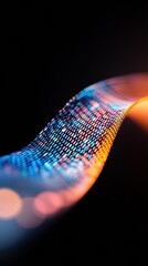 Poster - Quantum Mesh Next-Gen Digital Transformation Visualized - Innovative AI Neural Network Technology with Cutting-Edge Cybersecurity Aesthetic
