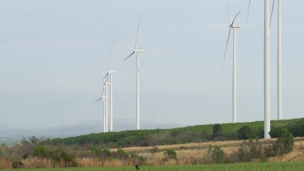 Aufkleber - wind turbines farm