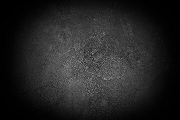 Poster - Old wall texture cement dark black gray background abstract grey color design are light with white gradient background.