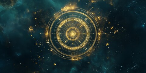 Wall Mural - astrology. astrologer calculates natal chart and makes a forecast of fate.tarot cards, fortune telli