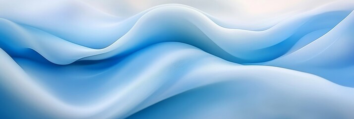 Poster - abstract smooth elegant blue wave background, design element for wallpaper, banner, website