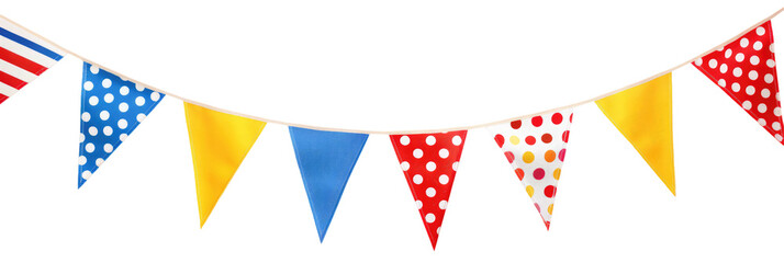 Wall Mural - bunting banner on transparent background