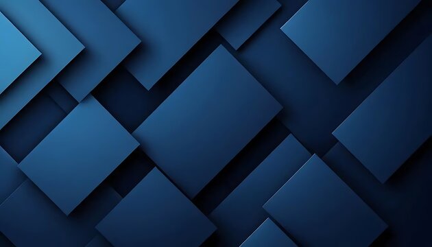Dark blue geometric background with abstract shapes