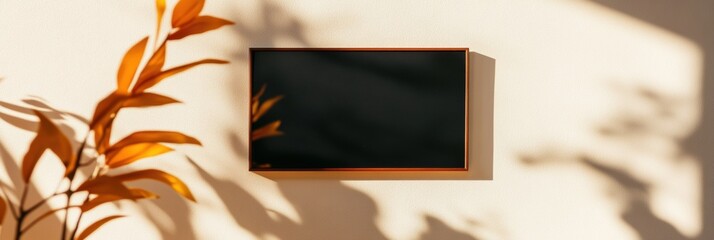 Aufkleber - Minimalist Smart Home Hub Sleek AI-Powered Control Panel with Warm Biophilic Lighting - Next-Gen Home Automation for Modern Urban Living