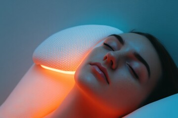 Poster - Neurotech Sleep Sanctuary AI-Driven Memory Foam Pillow Illuminating Personalized Rest for Cognitive Wellness and Adaptive Comfort in Next-Gen Health Innovation