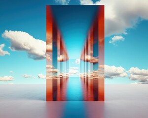 Poster - Liminal Perspectives Surreal Digital Architecture Exploring Infinite Spatial Transformation and Metaverse Design Innovation