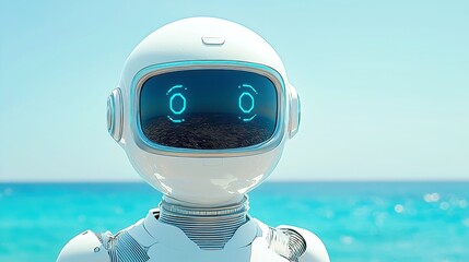 Poster - Smart Travel Companion Robot, AI-driven assistance for seamless journeys, designed to enhance travel experiences, providing guidance and support throughout adventures