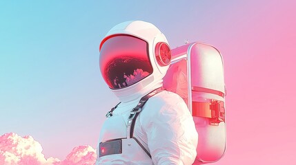 Poster - AI Travel Assistant, innovative robot guiding users through smart trip suggestions, optimized routes, set against a minimalist background with a clean and simple aesthetic