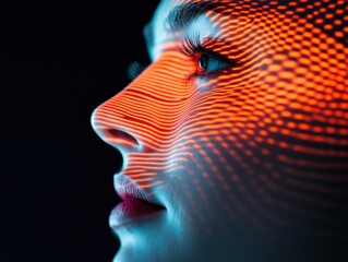 Poster - Transformative AI Ethics Digital Humanity Visualization - Next-Gen Technological Identity Exploration in Immersive Neuro-Aesthetic Design