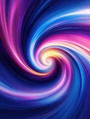 Aufkleber - Vibrant swirling patterns create a dynamic abstract background with modern colors in a visually balanced design