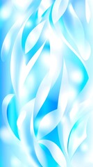Aufkleber - Abstract background with flowing shapes in light blue and white colors, conveying a sense of movement and energy