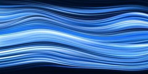 Poster - Abstract blue waves creating a modern and elegant background