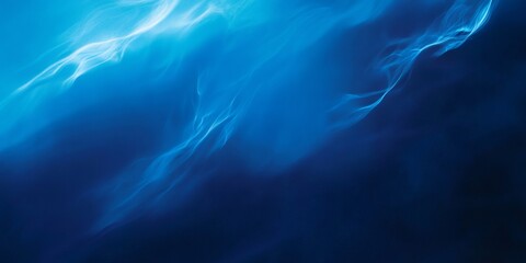 Poster - Blue smoke swirling dynamically, forming ethereal abstract background pattern for digital design