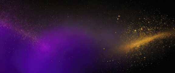 Wall Mural - abstract magic purple and gold dust beautiful background